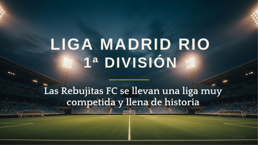 LAS REBUJITAS FC SE LLEVAN LA LIGA DE 1º DIVISIÓN DE MADRID RIO